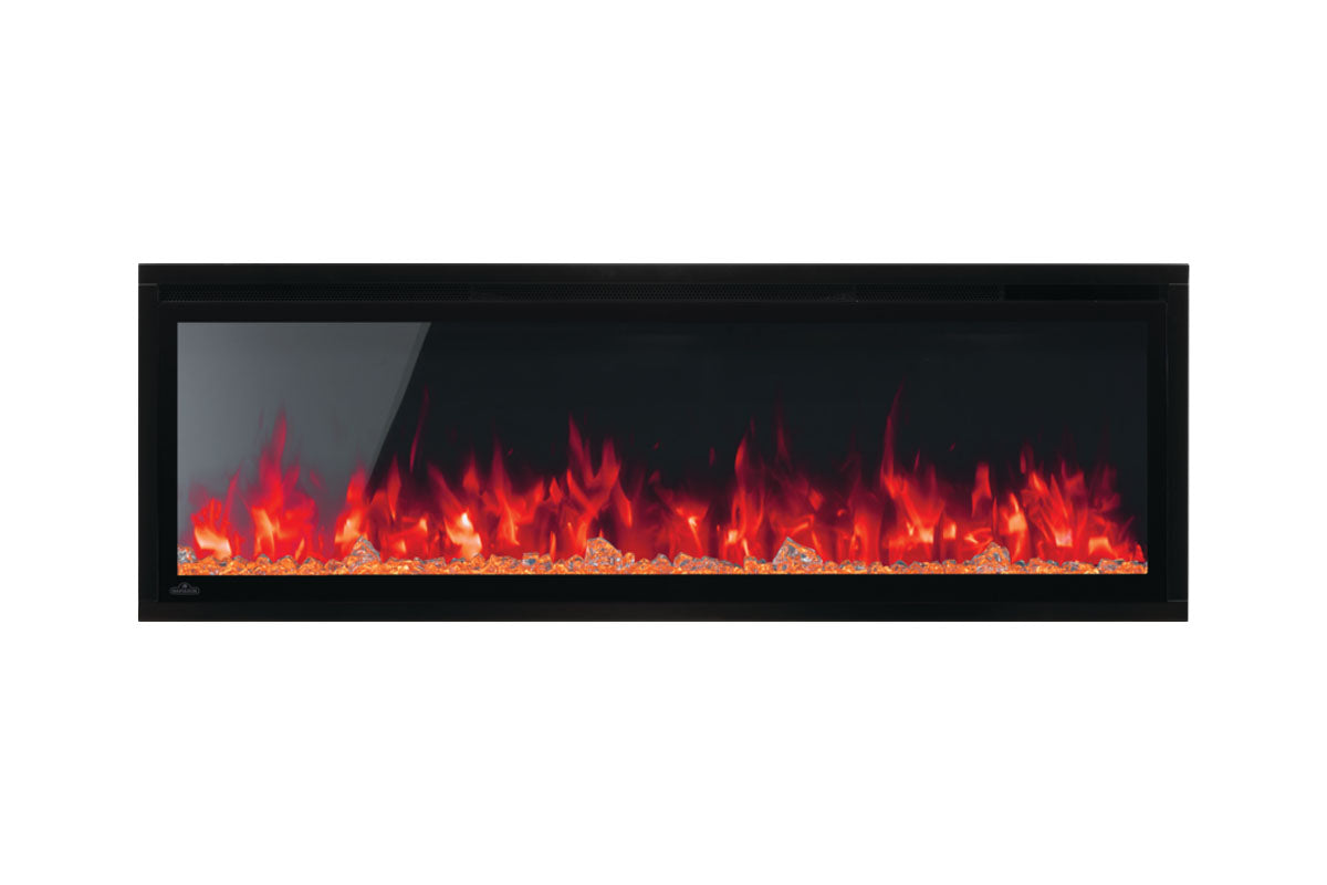 Napoleon Entice 50-Inch Wall Mount Recessed Linear Electric Fireplace - Modern Home Heating for Living Room, Bedroom & Office
