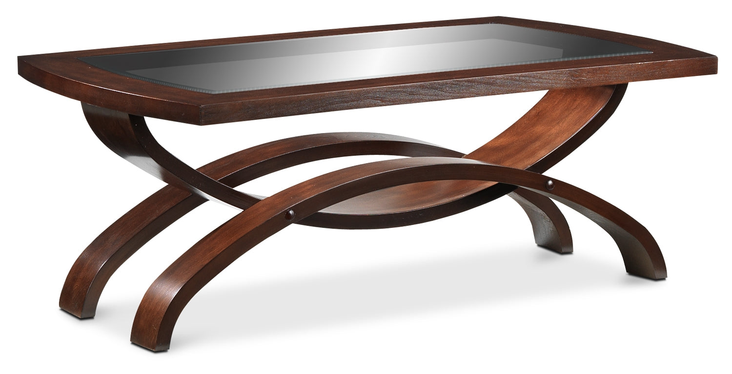 Modern Barton Coffee Table in Rich Chocolate Brown - Perfect for Living Room, Lounge & Home Decor