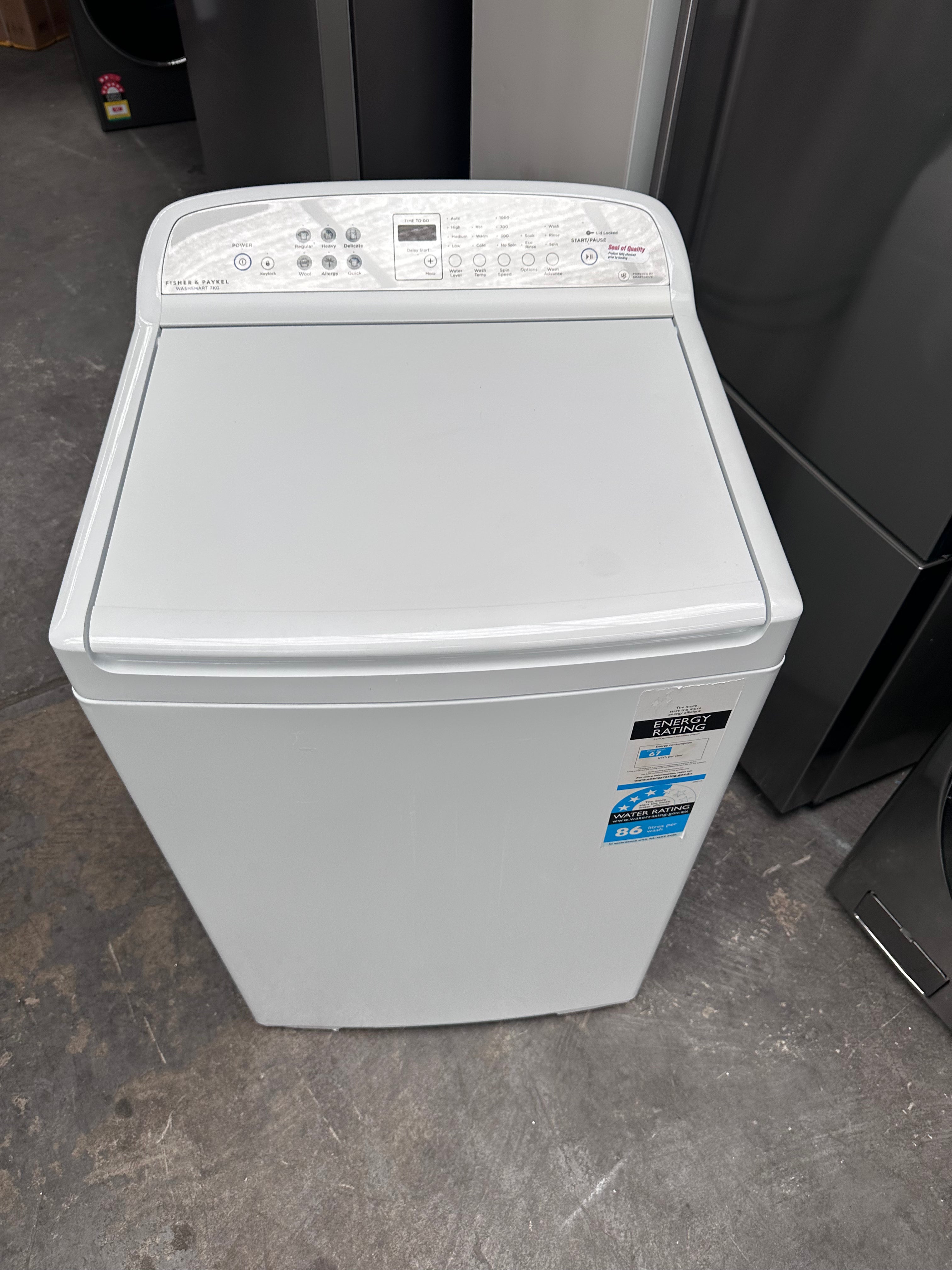 Refurbished Fisher & Paykel 7kg Top Load Washing Machine - Perfect for Small Apartments, Laundry Rooms & Energy-Efficient Homes