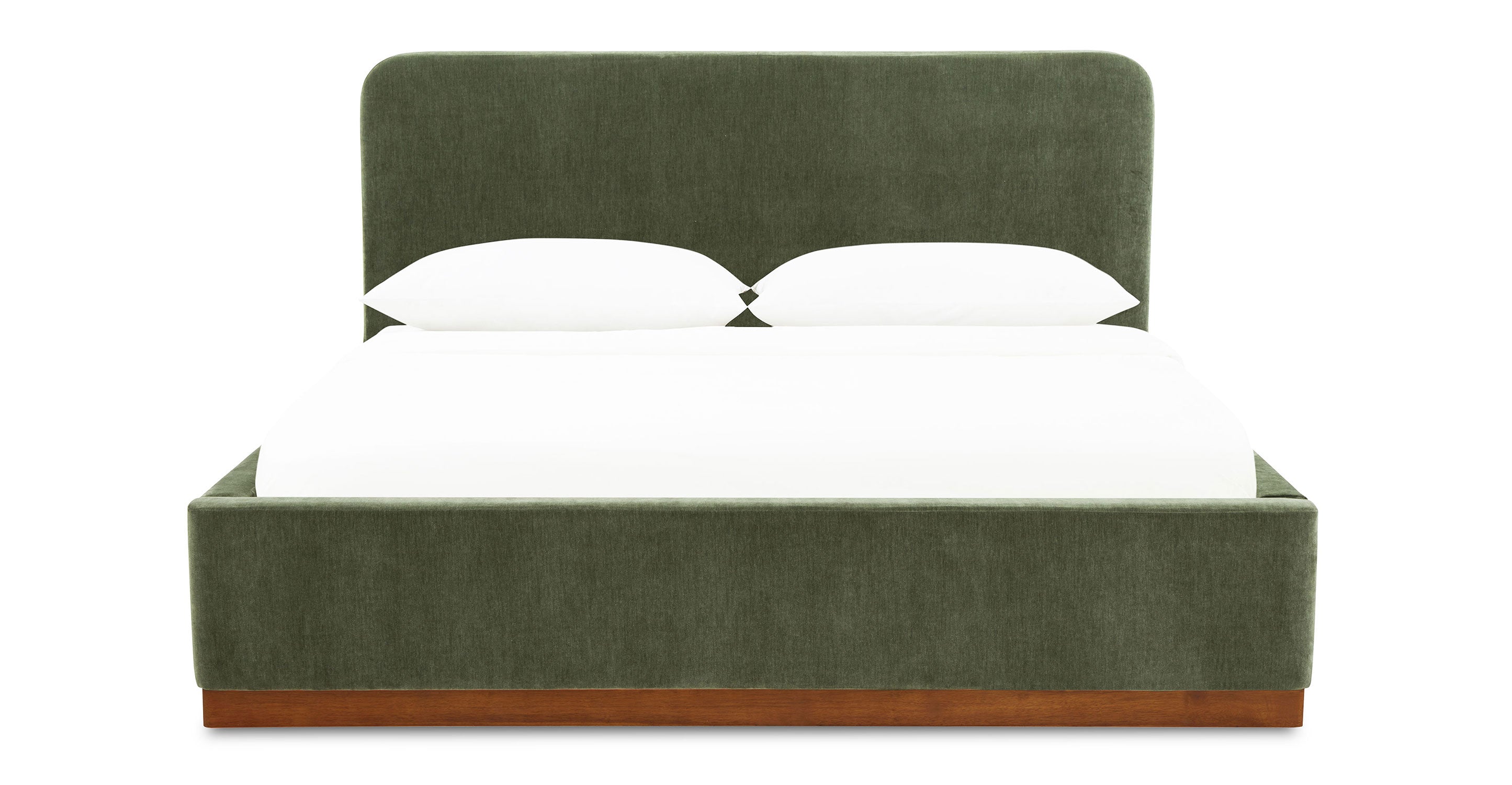 Elegant Mantua Bed Frame - Queen Size Upholstered Platform Bed with Wooden Slats - Perfect for Modern Bedrooms & Guest Rooms