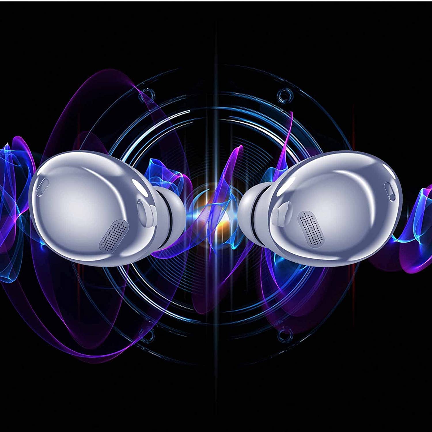 UrbanX Street Buds Pro True Wireless Earbuds with Active Noise Cancellation - Bluetooth 5.0 Headphones for Samsung Galaxy/iPhone (US Warranty) - Perfect for Gym, Commuting & Travel (Purple)