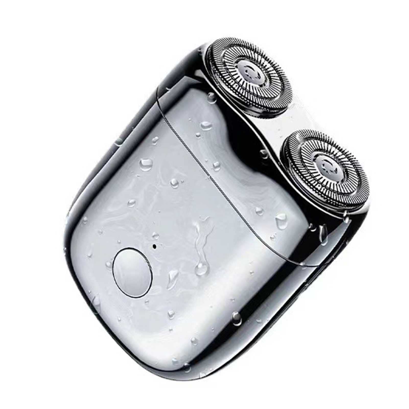 Portable USB Rechargeable Electric Razor for Men - Waterproof & Washable Travel Shaver - Compact Pocket Size Design - Perfect for Business Trips, Gym, Camping & Daily Grooming