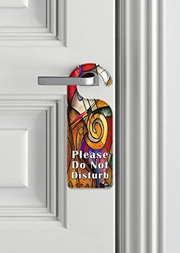 Art Plates Do Not Disturb Door Hanger Sign - Keyboard Style - Perfect for Home Office, Hotel Rooms & Privacy Needs