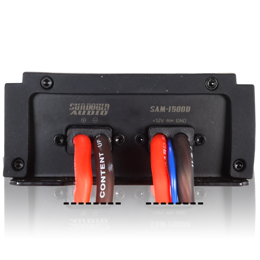 SUNDOWN AUDIO SAM 1500D v.2 1500W Mono Car Amplifier - High Power Bass Boost for Car Audio, Truck, Boat & Powersports Sound Systems