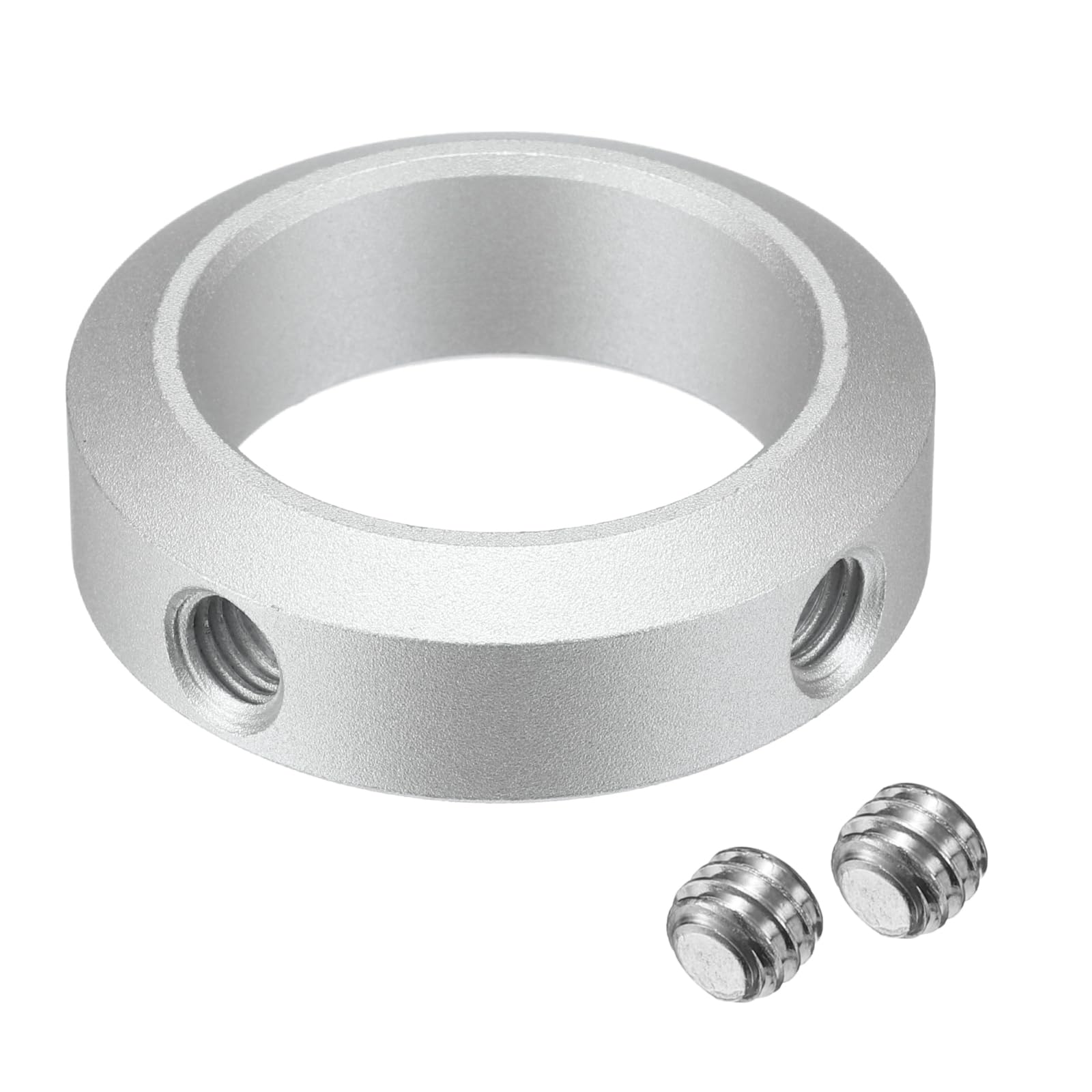 uxcell 35mm Shaft Collar Set - 4pcs Aluminum Alloy Clamping Collars (50mm OD, 15mm Thickness) with M8 Set Screws & Wrench - Perfect for Industrial Machinery, Robotics, and DIY Projects