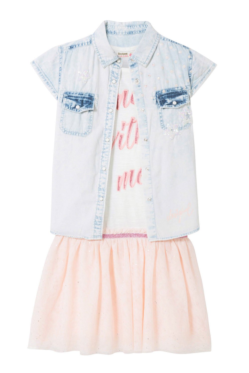 Desigual Girls' Vest - Stylish & Comfortable Lilongüe Vest for Teen Girls | Perfect for School, Outings & Casual Wear