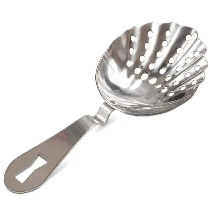 Barfly Scalloped Julep Strainer - Premium Cocktail Strainer for Mixing, Bartending & Home Bars - Perfect for Mint Juleps, Cocktails & Iced Drinks
