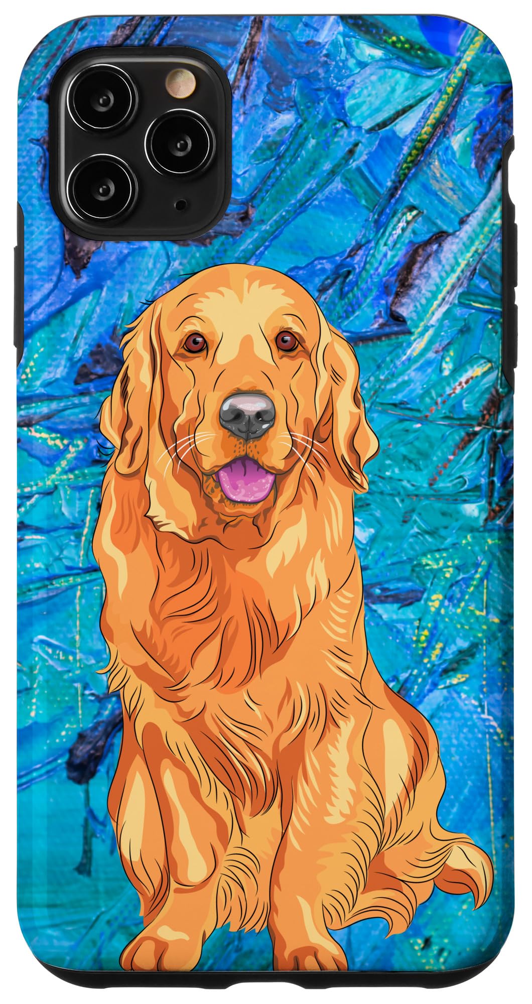 Premium iPhone 11 Pro Max Case - Golden Retriever Design, Shockproof Protective Cover for Dog Lovers | Perfect for Outdoor Adventures, Work & Daily Use