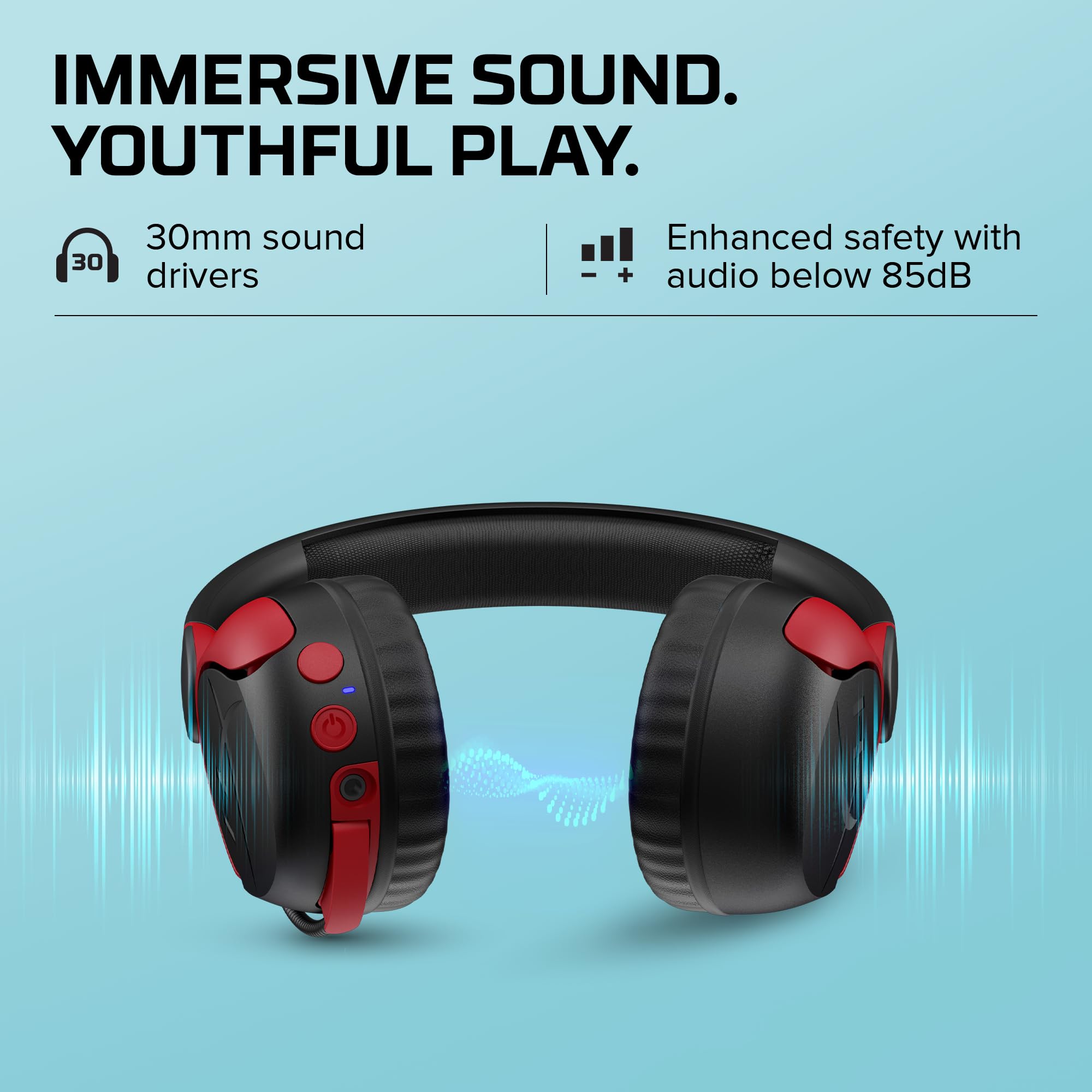 HyperX CloudX Stinger 2 Core Gaming Headset for Xbox - Lightweight Over-Ear Headphones with Noise-Canceling Mic, Swivel-to-Mute Function & 40mm Drivers - Black - Perfect for Xbox Gaming, Online Chat & Streaming