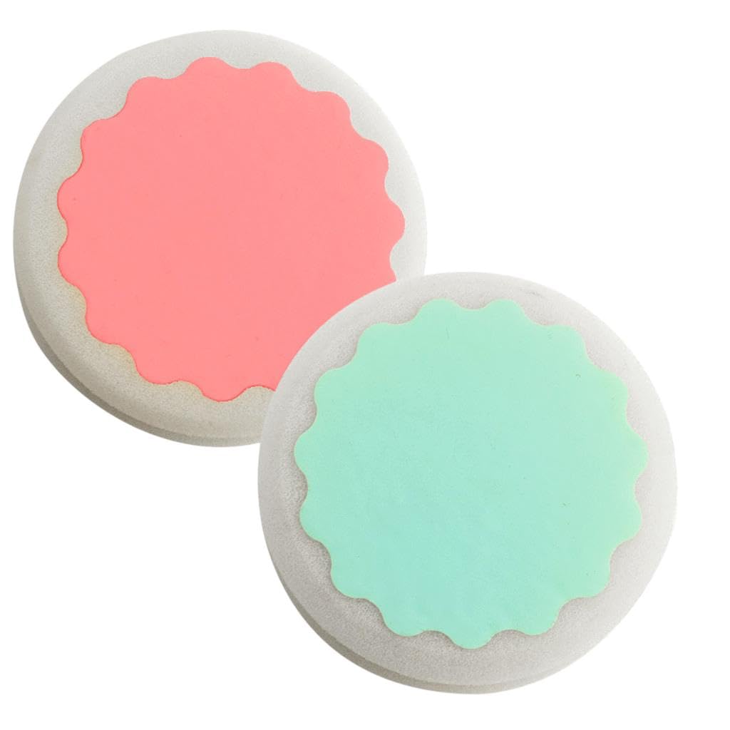 VMS INDIA 2-Pack Exfoliating Sponge for Legs, Arms & Bikini Area | Gentle Hair Removal & Skin Care | Perfect for Shaving Prep & Post-Wax Exfoliation