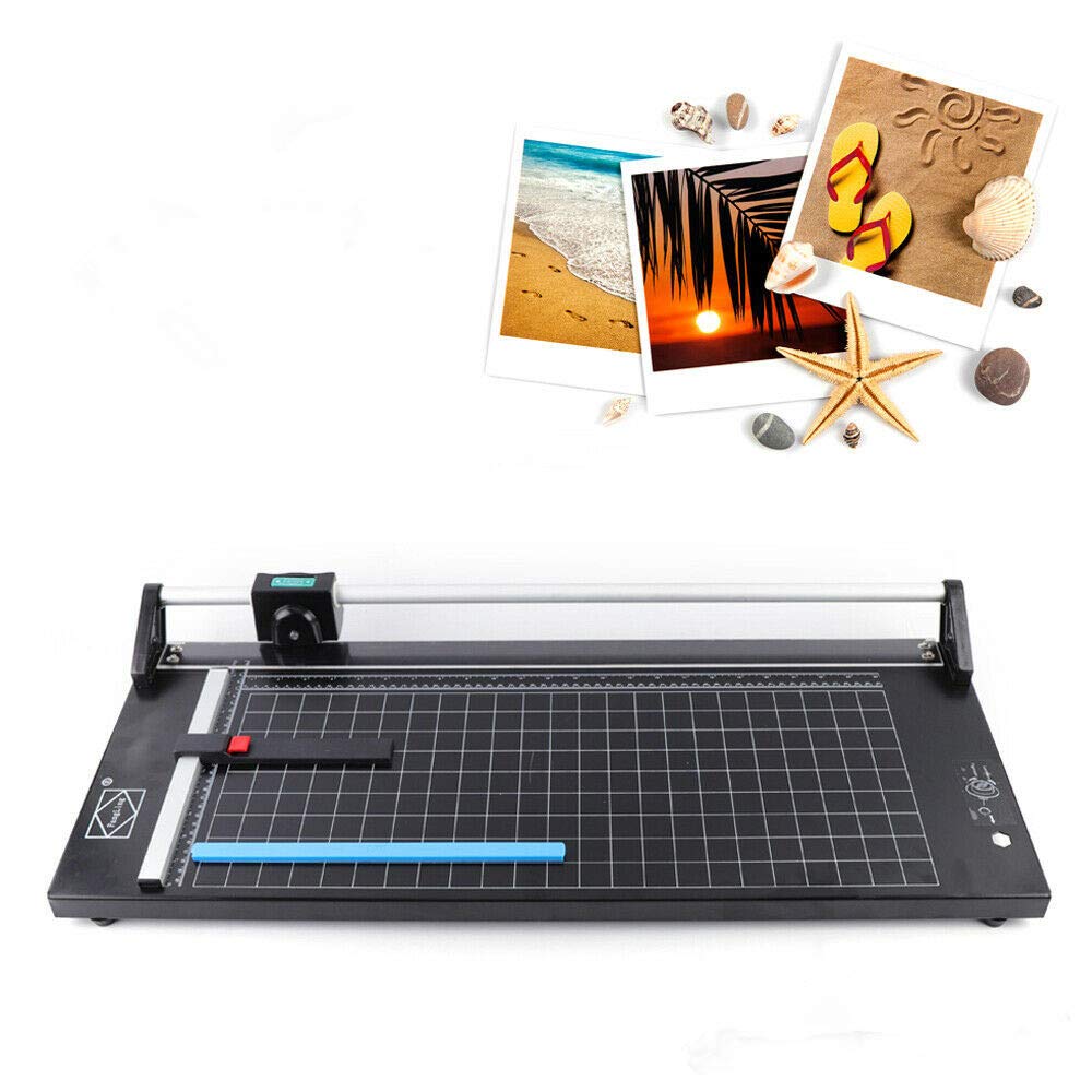 14-48 Inch Rotary Paper Cutter with Sharp Blade - Precision Rolling Trimmer for Photos, Scrapbooking, and Crafting (24 Inch) - Perfect for DIY Projects, Office Use, and Home Decor