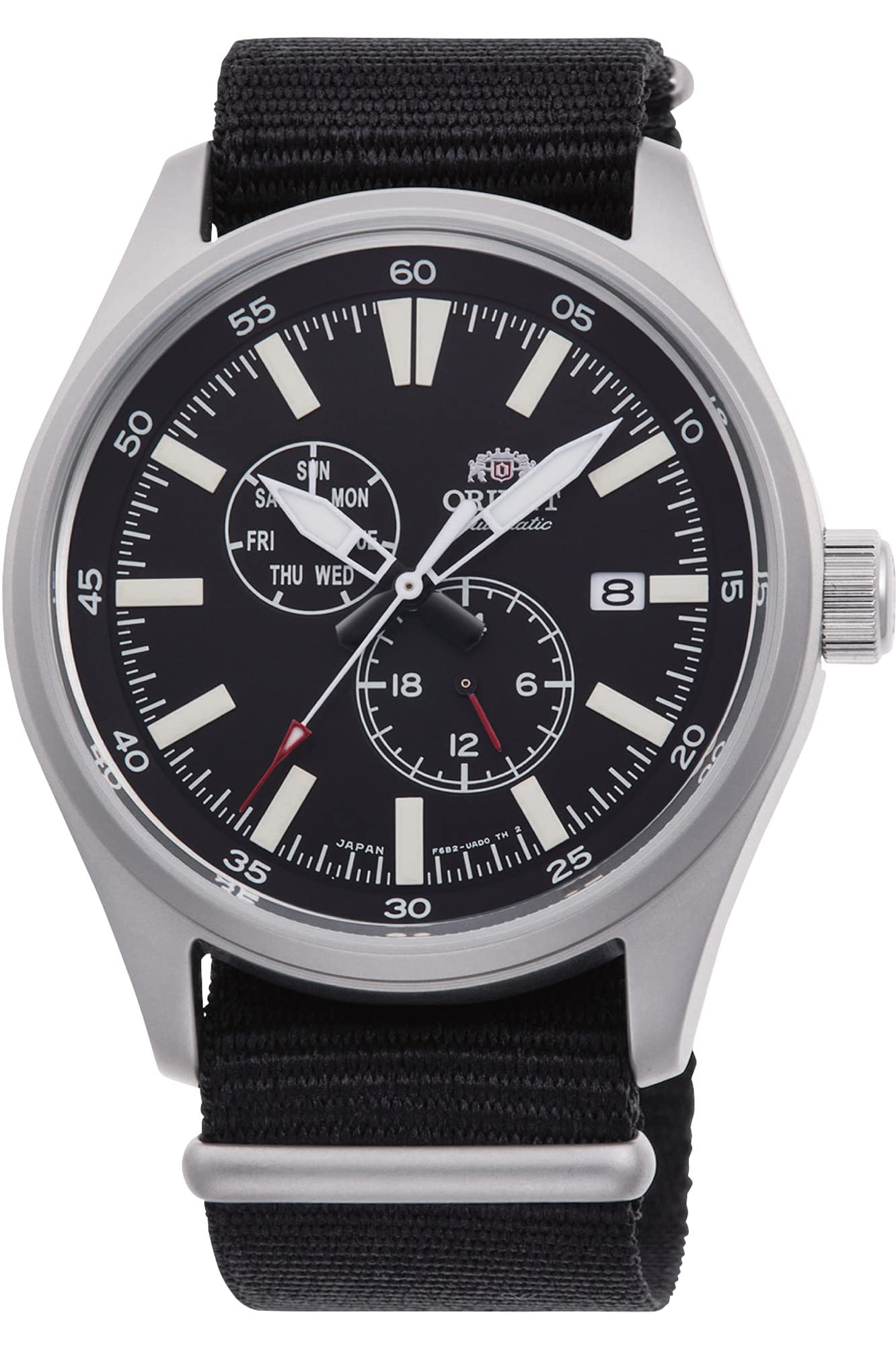 ORIENT Defender 2 Automatic Sports Watch for Men - Black Dial with Nylon Strap RA-AK0404B | Durable Outdoor & Casual Wear Timepiece for Hiking, Running & Everyday Use