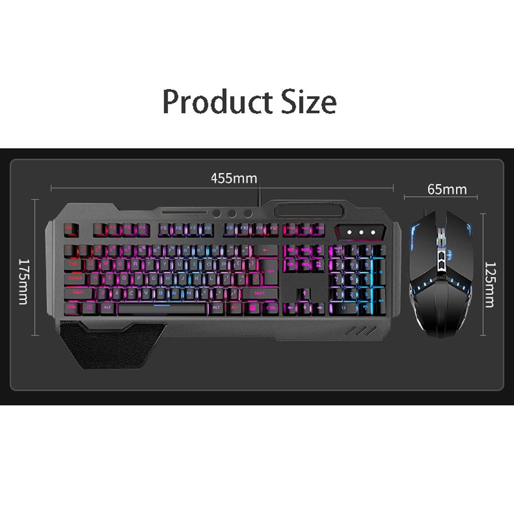 ARCH Gaming Keyboard Mouse Headset Combo - USB Mechanical Keyboard for Windows PC, Laptop & Desktop Computers (RGB Backlit) - Perfect for Gaming, Office Work & Streaming