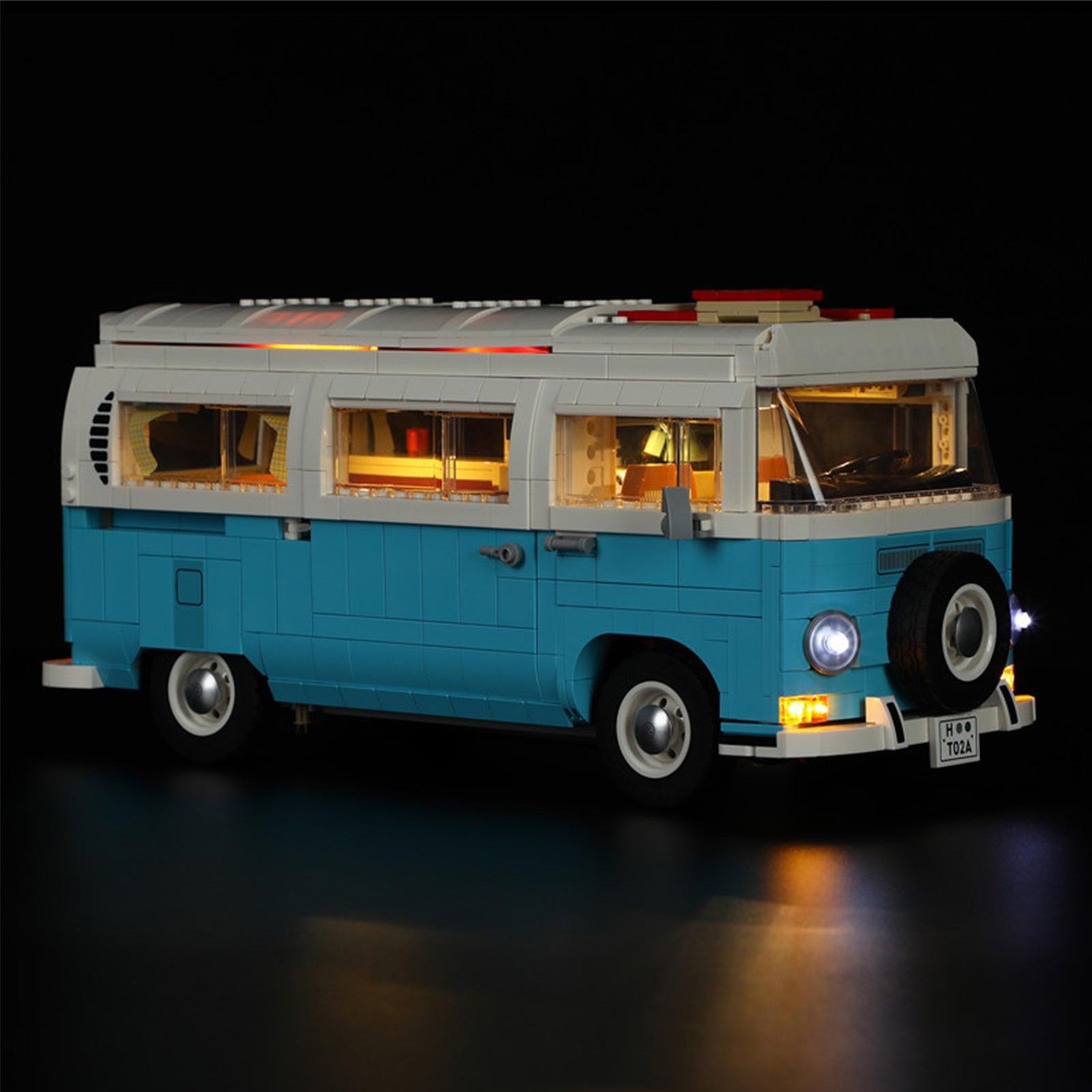 LEGO Technic Volkswagen T2 Camper Van Truck 10279 Light Kit - Compatible with Official LEGO Sets - DIY Lighting Solution for Model Display & Night Scenes