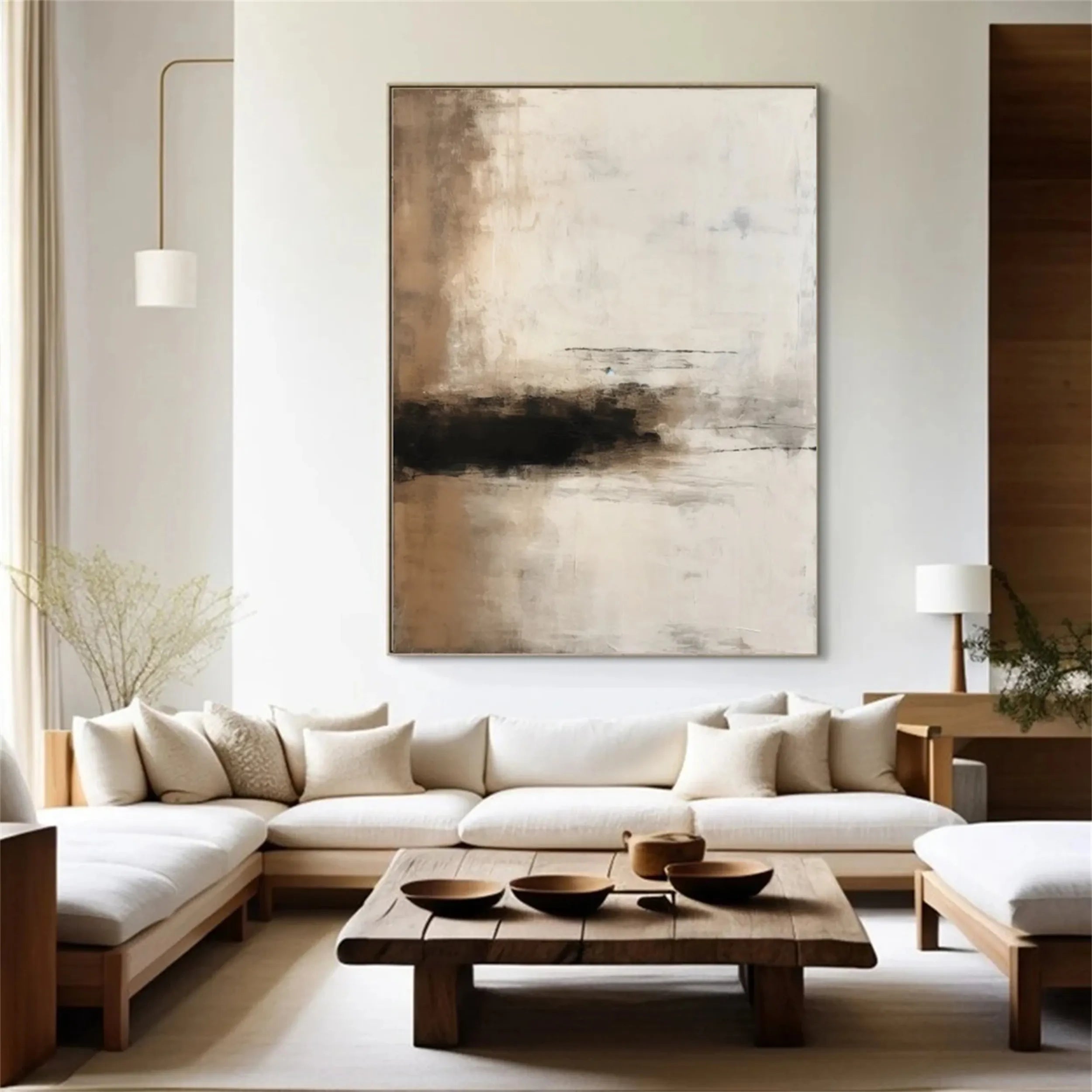 Abstract Painting #AB 101 - Modern Wall Art for Living Room, Bedroom & Office Decor | Large Canvas Artwork for Home & Commercial Spaces