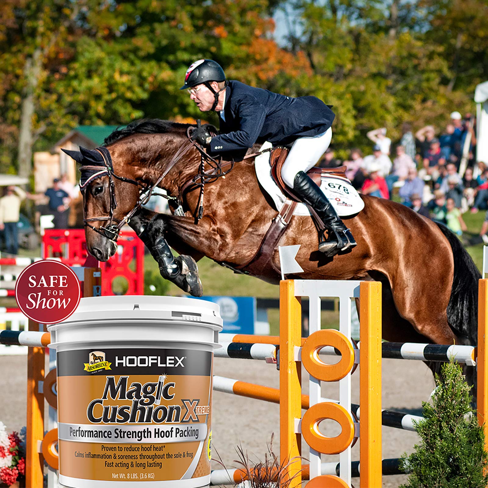 Absorbine Hooflex Magic Cushion Xtreme Hoof Packing - 8lb Tub | Veterinary Formulated for Strong, Fast-Acting Hoof Relief | Reduces Hoof Heat for 24 Hours | Ideal for Horses with Laminitis, Abscesses & Hoof Pain | Perfect for Farriers & Equine Care Professionals