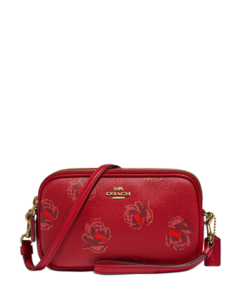 Coach Floral Sadie Crossbody Bag for Women - Stylish Leather Shoulder Purse with Adjustable Strap, Perfect for Daily Use, Travel & Shopping
