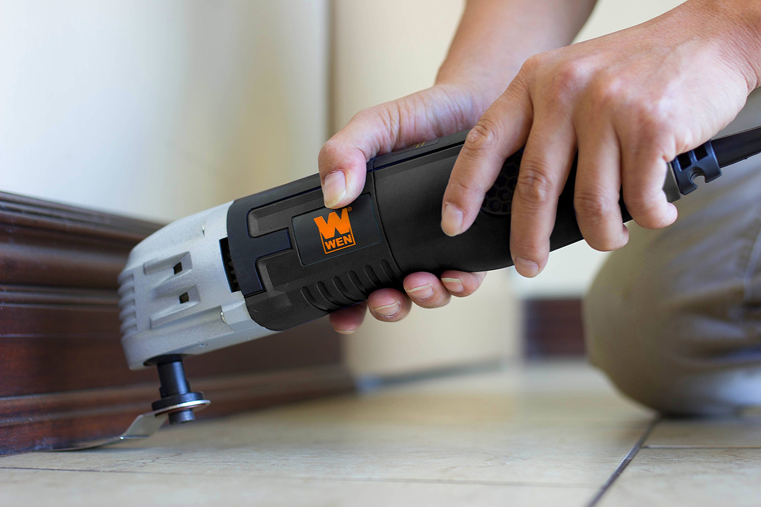 WEN 2312 Variable Speed Oscillating Multi-Tool with 6 Accessories - Perfect for Sanding, Cutting, Grinding & Scraping DIY Projects