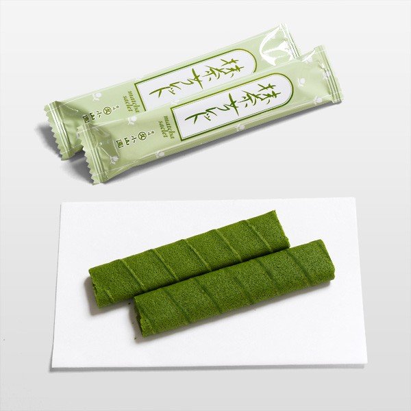 Marukyu Koyamaen Crispy Uji Matcha Crepe Cookie Sticks 16 Count - Japanese Green Tea Snacks for Tea Time, Office Treats & Gift Giving