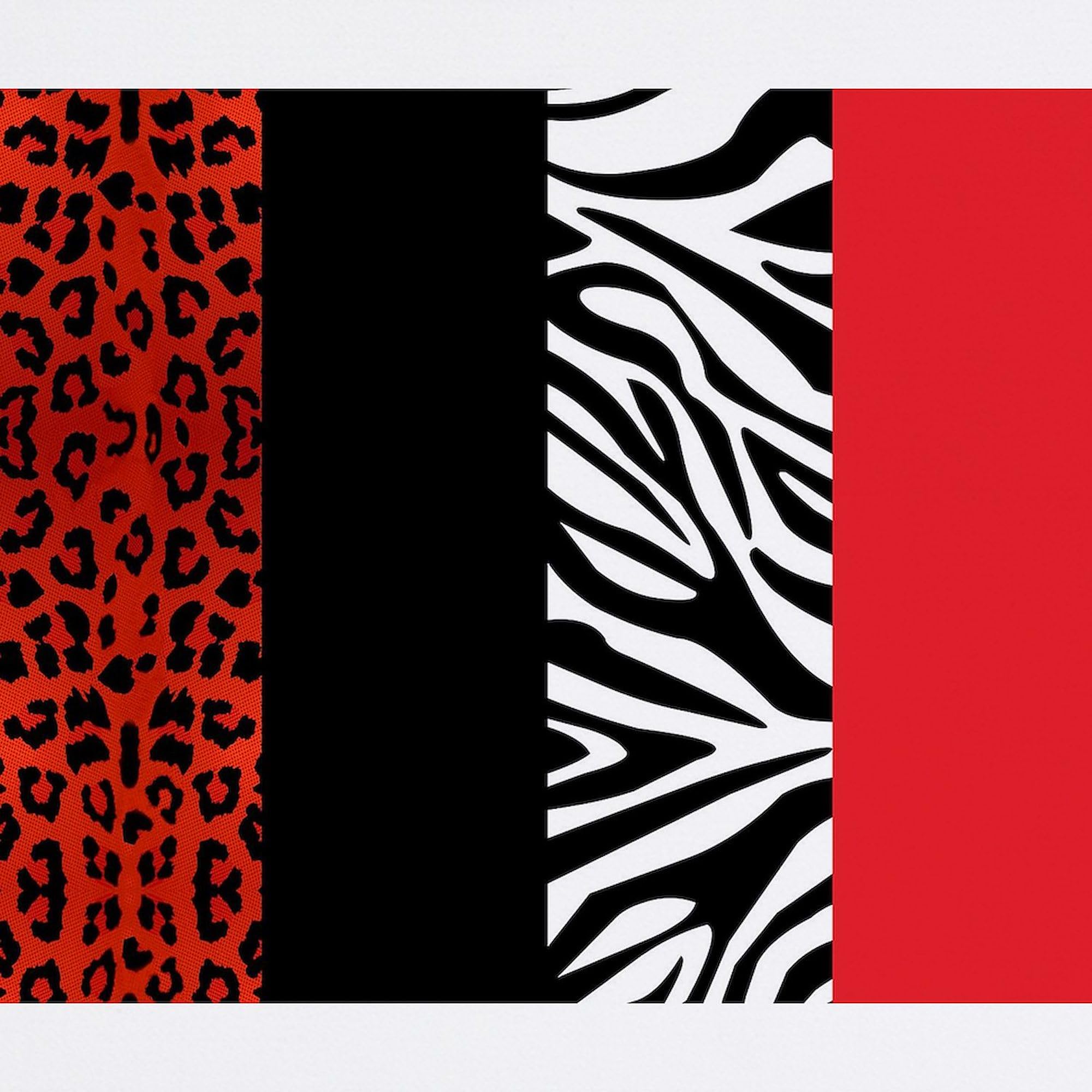 Red Leopard & Zebra Print Non-Slip Rubber Gaming Mouse Pad - Animal Themed Computer Accessory for Office, Home & Gaming Setup