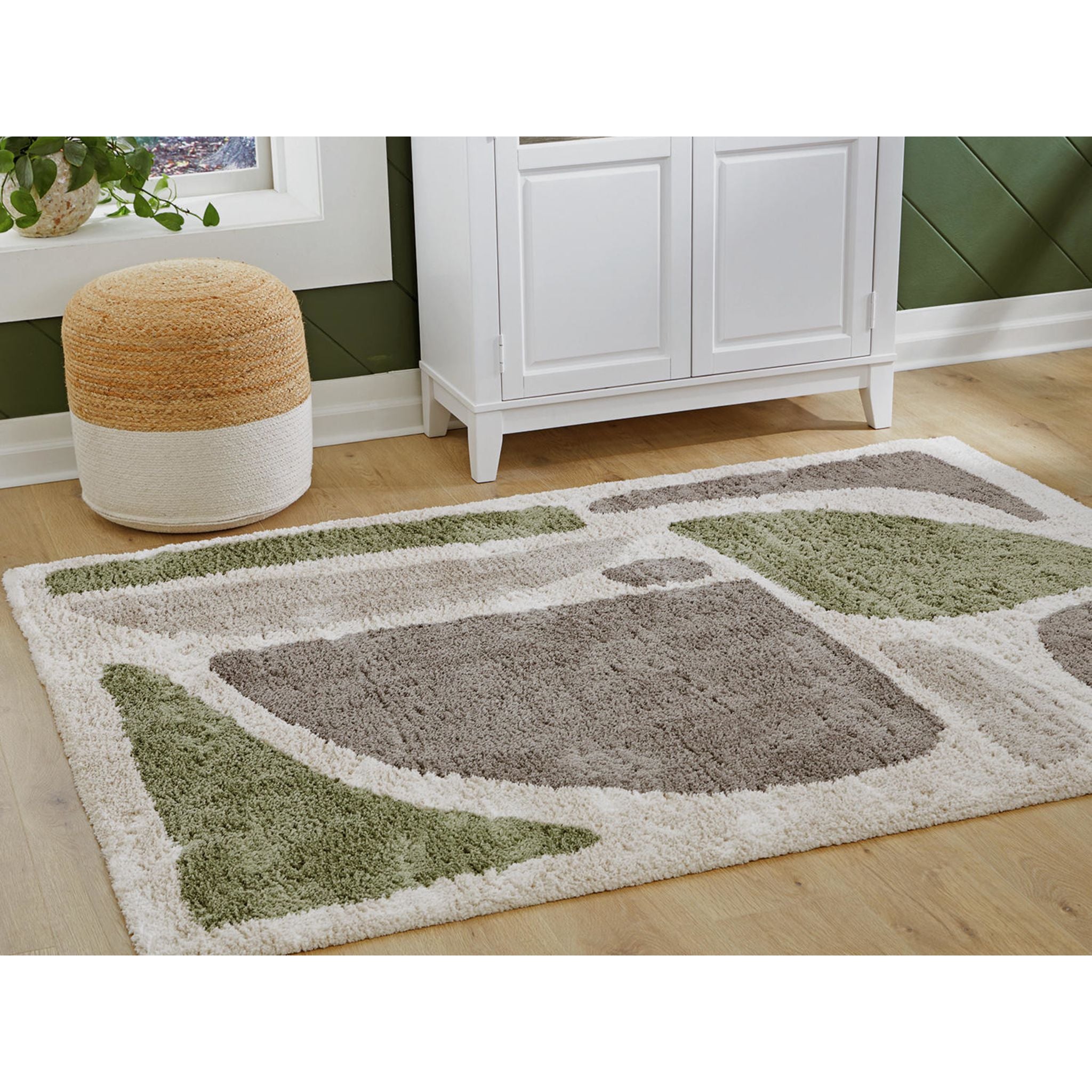 Anburgh 5'x7' Area Rug - Soft Modern Non-Slip Living Room Rug for Home Decor, Bedroom, Office | Durable & Easy to Clean