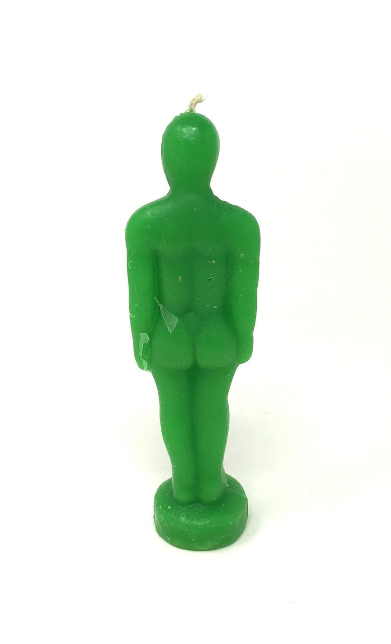 Money Maker Green Woman Figurine - Good Luck Spell Candle for Wealth & Romance - Pack of 1 | Perfect for Manifestation Rituals, Home Decor & Spiritual Gifts