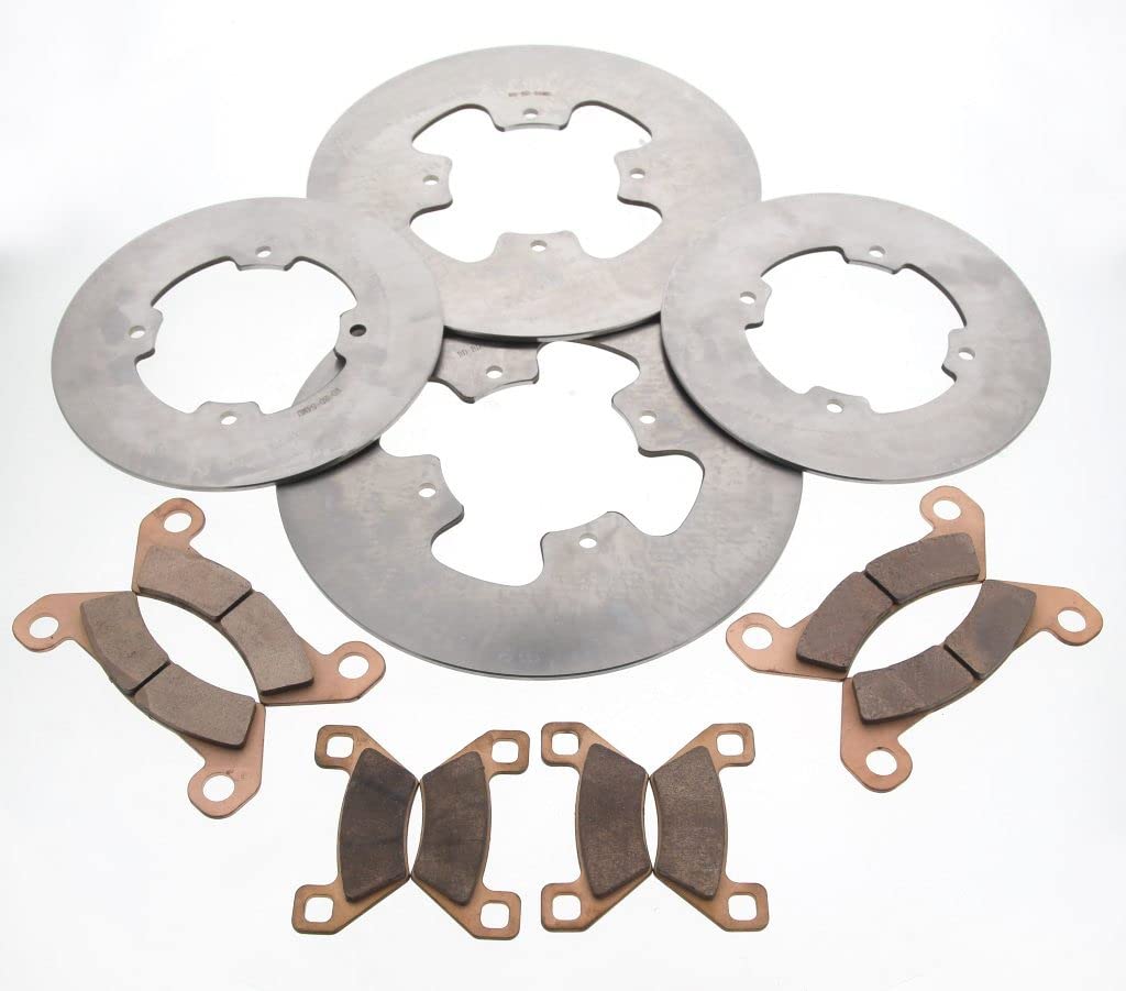 2014-2016 Arctic Cat Wildcat X 1000 LTD Front & Rear MudRat Brake Rotors & Pads Kit - High Performance Off-Road Braking System for UTV Trail Riding & Mud Adventures