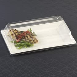 Zappy 120-Pack Disposable Lids for 13.5 x 8.5 Inch Dinner Plates | Perfect for Catering, Parties & Food Storage