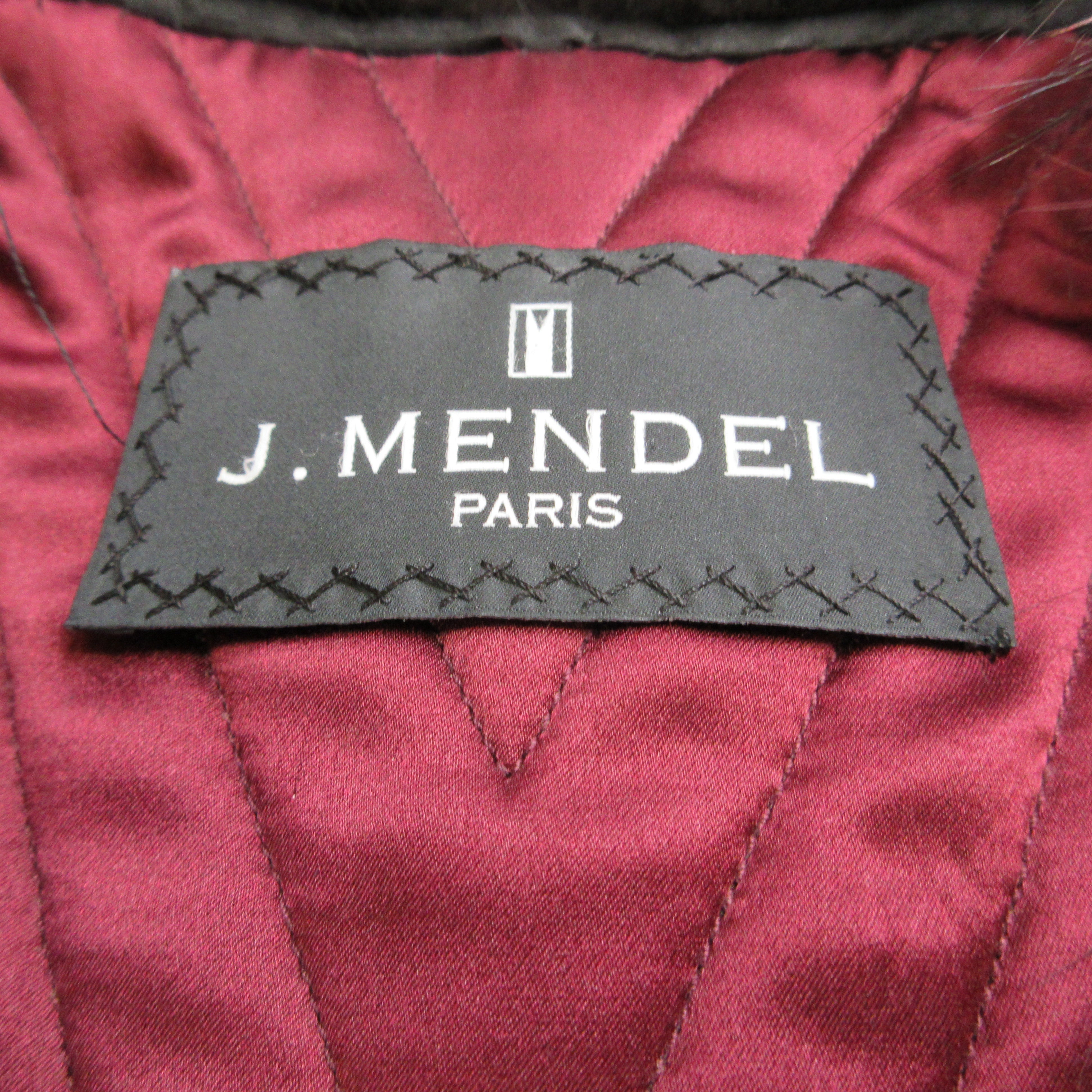 Luxury J. Mendel Burgundy Fox Fur Trimmed Quilted Leather Vest for Women | Winter Fashion Outerwear | Perfect for Holiday Parties & Formal Events