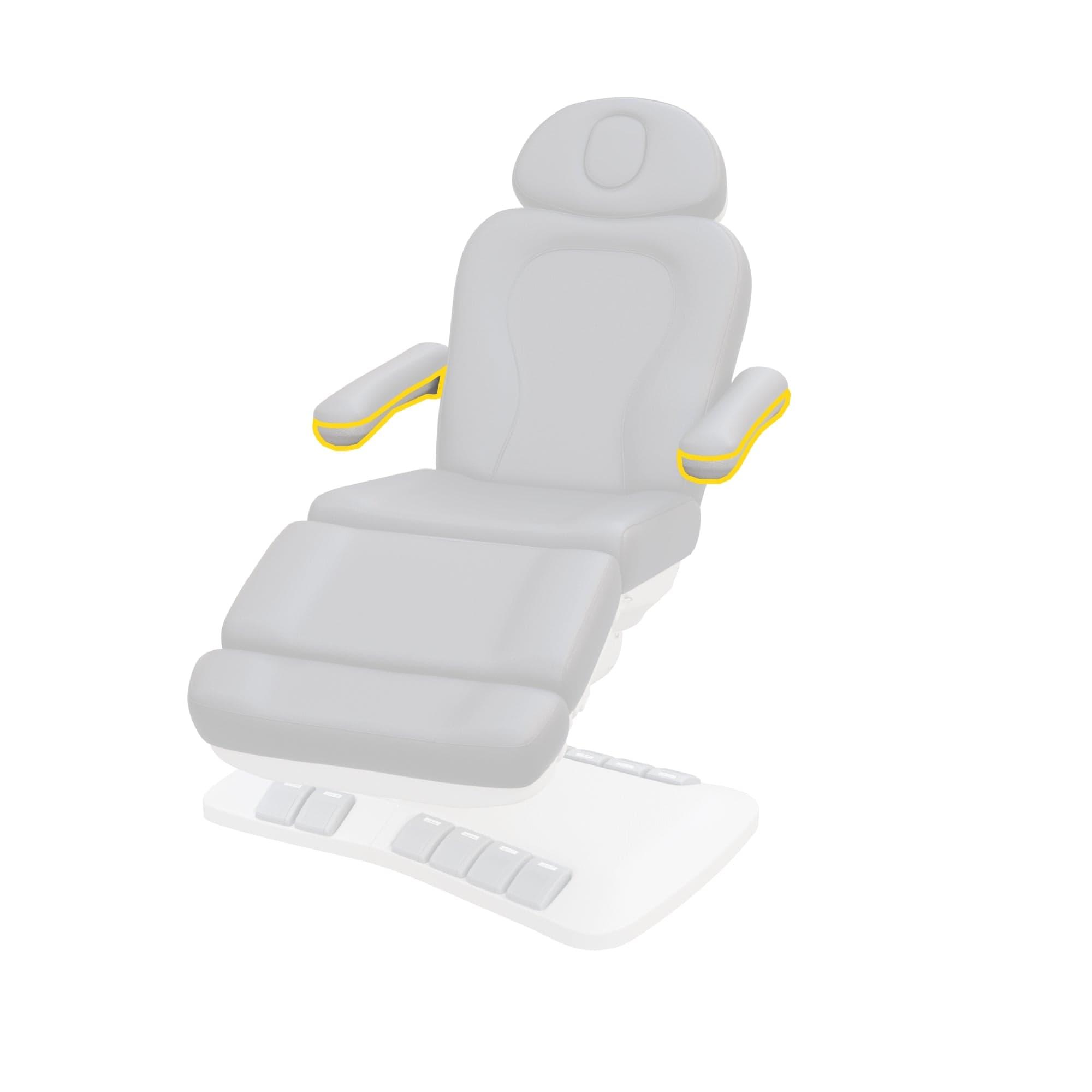 2246EB Treatment Chair Armrest (Plastic) - Durable & Comfortable Support for Medical & Spa Chairs - Perfect for Physical Therapy, Massage, and Beauty Salons