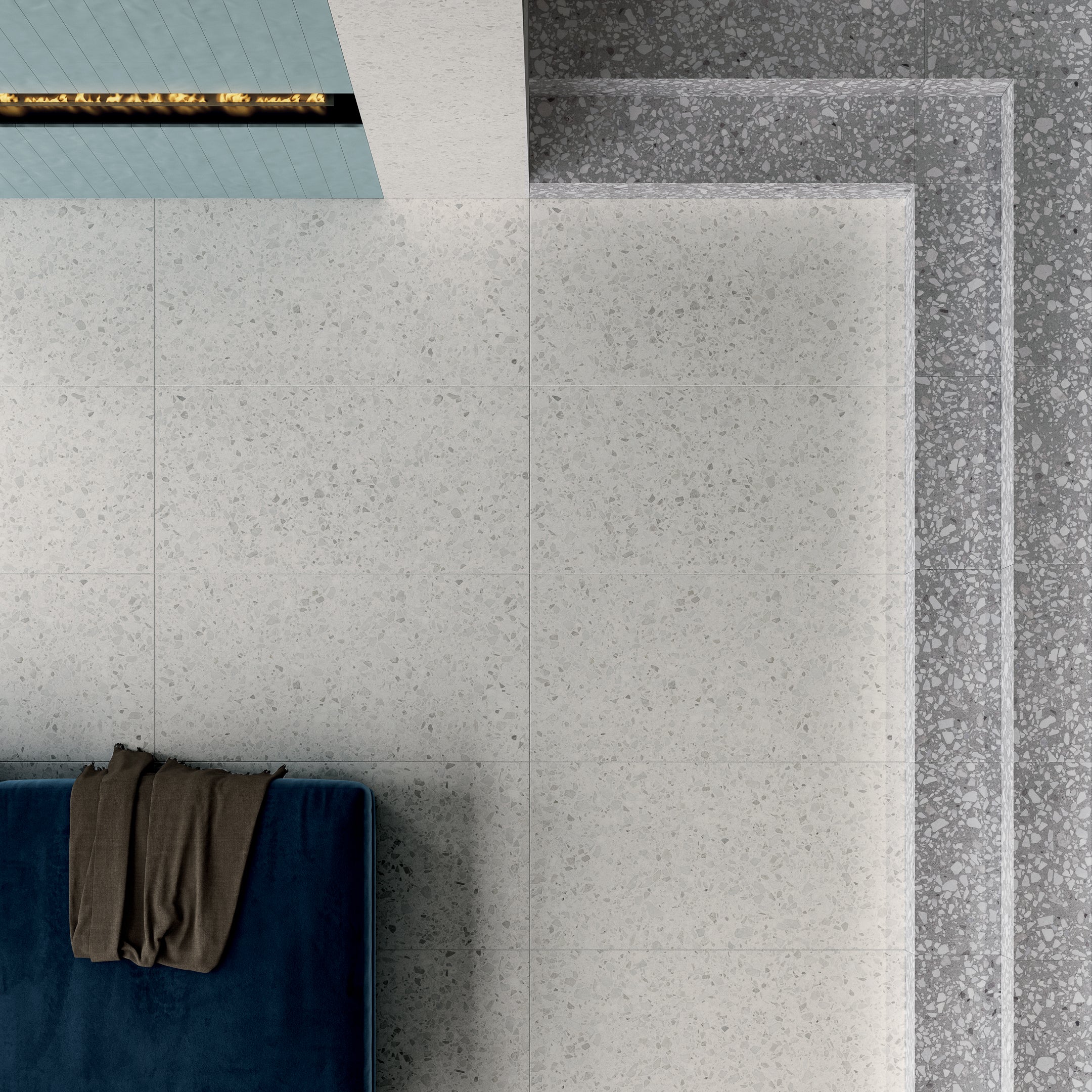 Venexia Grain Terrazzo Look Porcelain Tile - Premium Flooring for Kitchen, Bathroom & Living Room | Durable & Stylish Home Decor