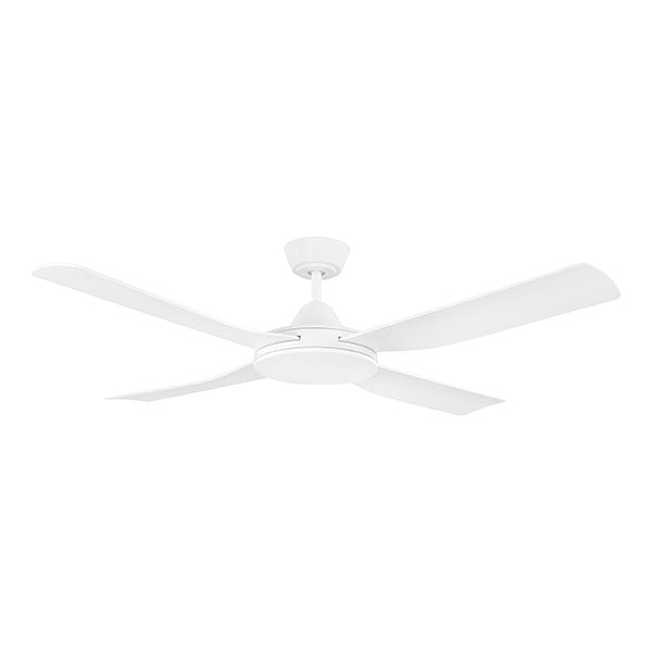 Eglo Bondi 52-inch White Ceiling Fan with Light Kit - Modern Indoor/Outdoor Cooling for Living Room, Bedroom or Patio