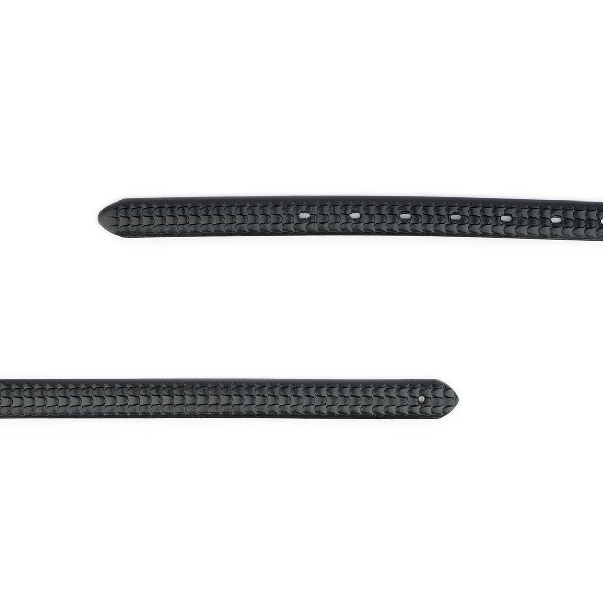 Montblanc Women's Replacement Belt Strap - Thin Black Embossed Leather Buckle for Watches & Fashion Accessories | Perfect for Dress Watches, Casual Wear & Gift Giving