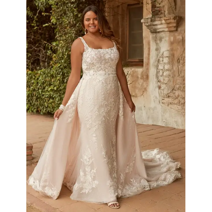 Maggie Sottero Albany Detachable Over Skirt - Elegant Wedding Bridal Skirt for Ceremony & Reception | Perfect for Bridesmaids & Special Occasions
