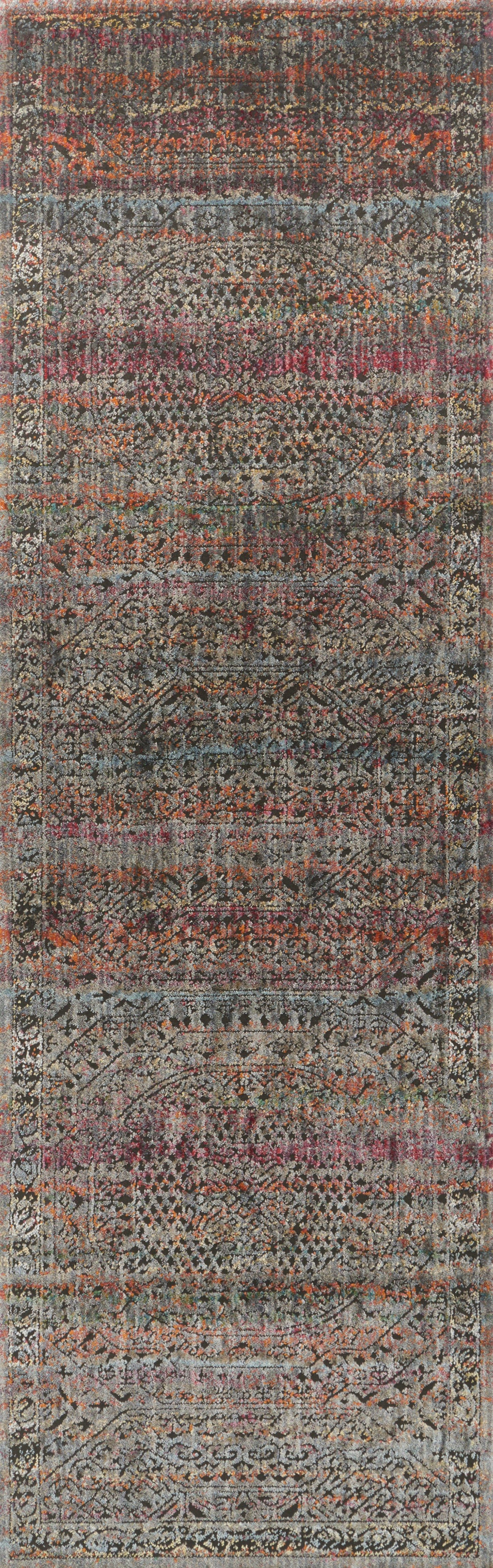 Javari Charcoal Sunset Rug - Handmade Bohemian Area Rug for Living Room, Bedroom & Home Decor | Soft & Durable Indoor Floor Mat