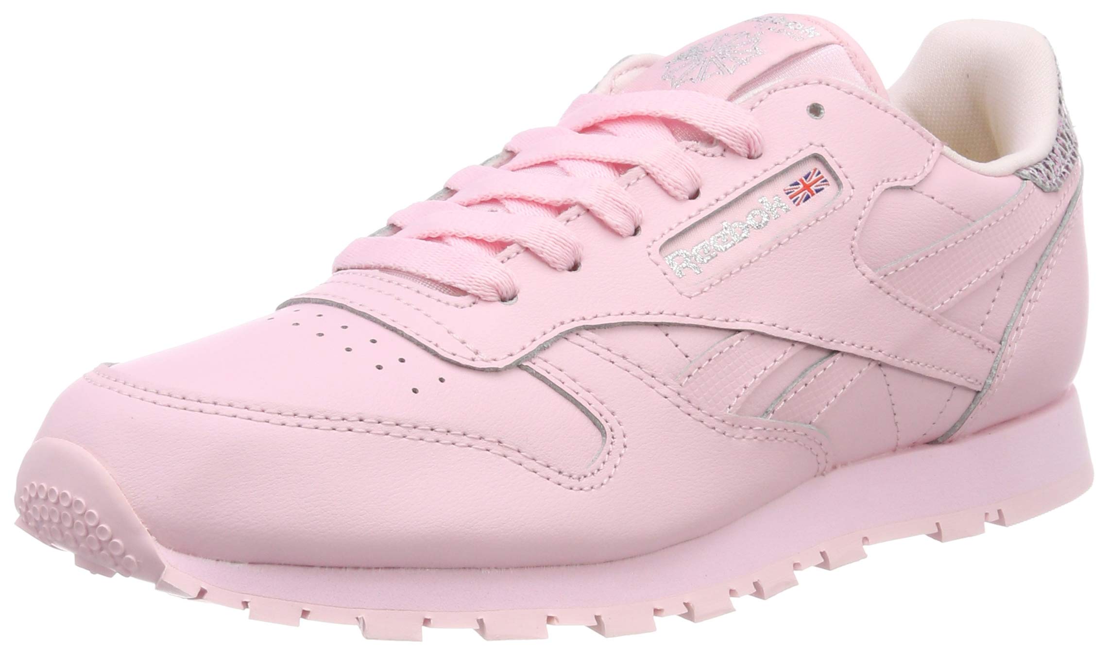 Reebok Classic Leather Metallic Pink Girls Sneakers - Comfortable Athletic Shoes for Running, Gym & Casual Wear