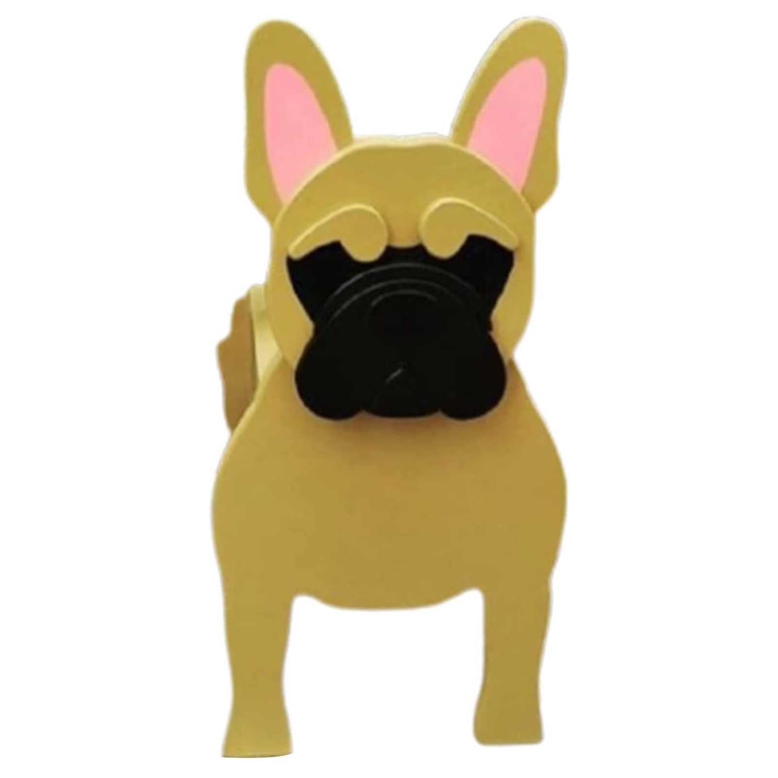 Bulaxxooo Cute Bulldog-Shaped Planter Pot - Indoor/Outdoor Flower Pot for Plants, Garden Decor & Home Decor | Perfect for Succulents, Herbs & Small Plants in Living Room, Patio or Office Desk
