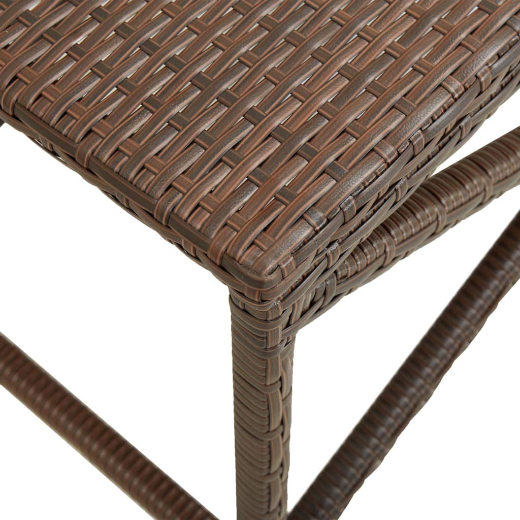 Premium Poly Rattan Outdoor Garden Bench - 47.2