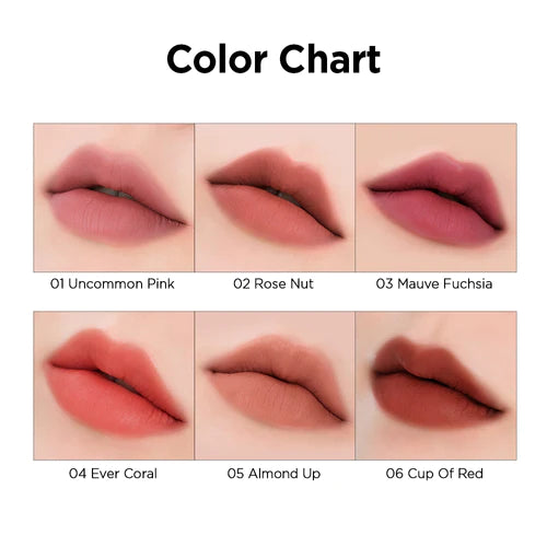 CLIO Chiffon Mood Lipstick - 3.2g Velvet Matte Liquid Lipstick, Long Lasting & Hydrating, Perfect for Daily Wear & Special Occasions