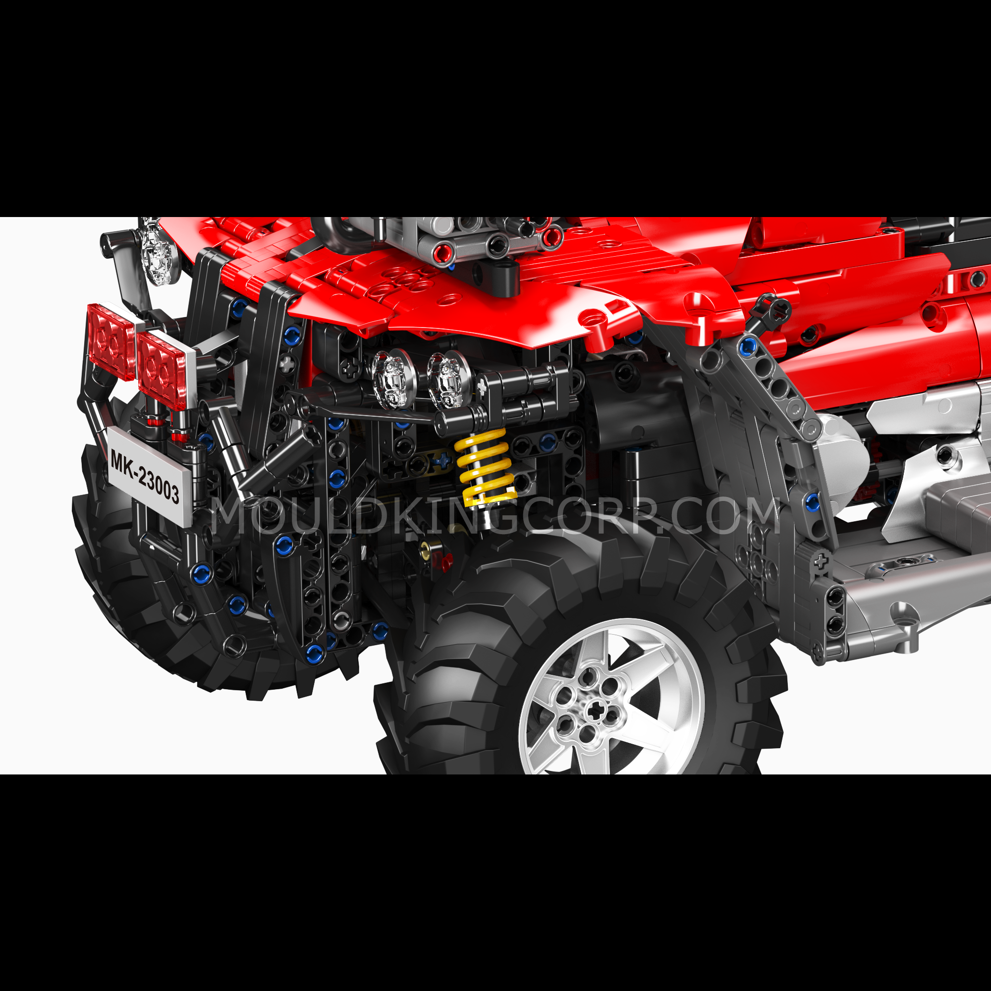 Mould King 23003 ATV Firefighting Rescue Vehicle Building Set - 2,100 Piece Construction Toy for Kids & Adults | STEM Educational Building Blocks for Creative Play & Firefighter Role-Playing Scenes