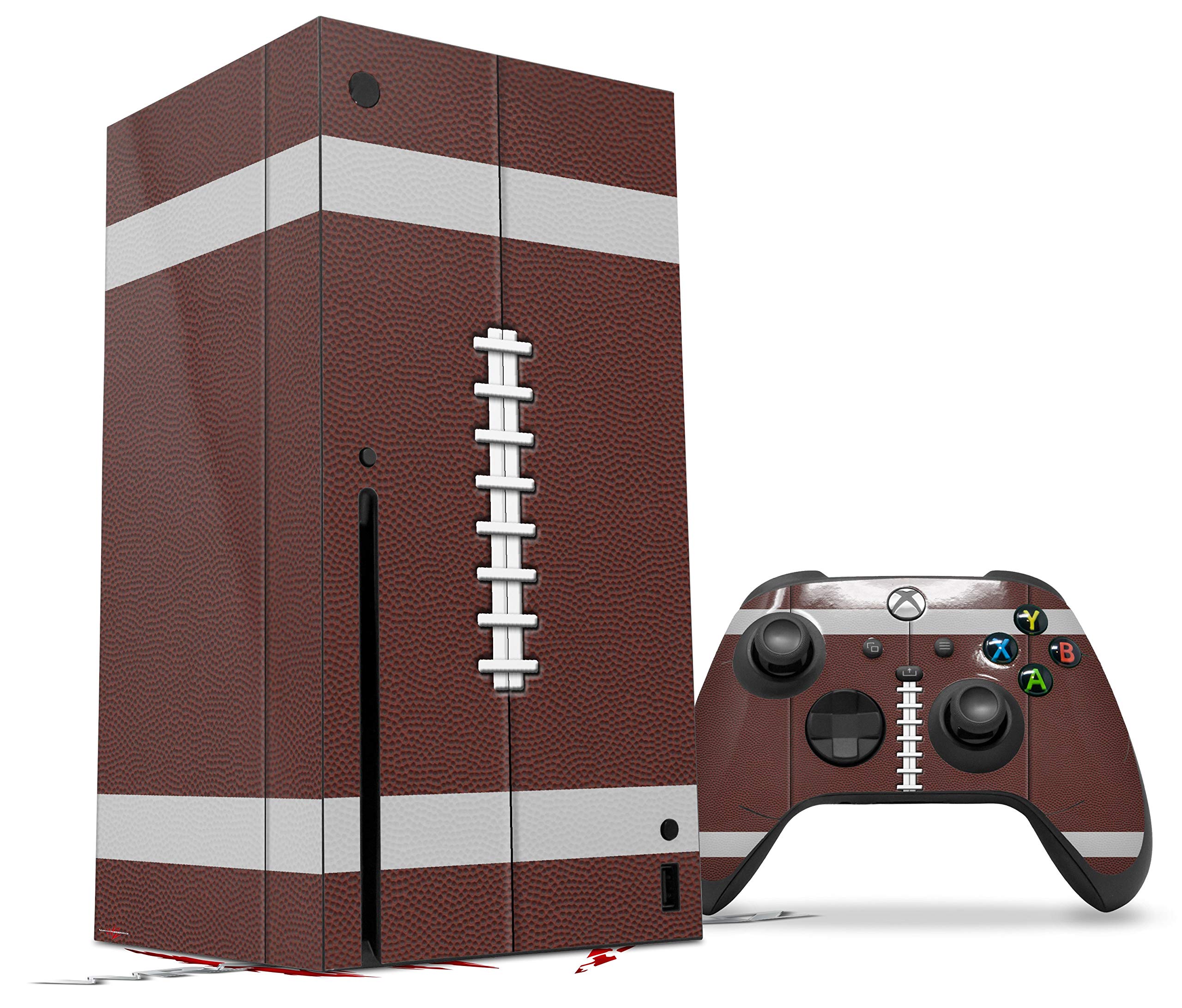 XBOX Series X Console & Controller Vinyl Skin Decal Wrap - Football Design | Custom Protective Cover for Gaming Accessories | Perfect for Gamers, Collectors & Personalized Gaming Setup (Console Not Included)