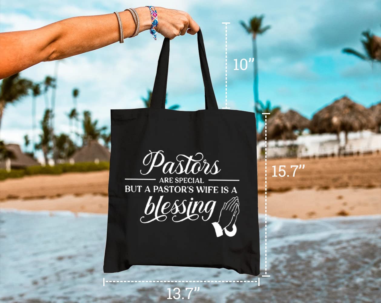 Reusable Canvas Tote Bag for Shopping, Work & Gifts - Eco-Friendly Grocery Shoulder Bag