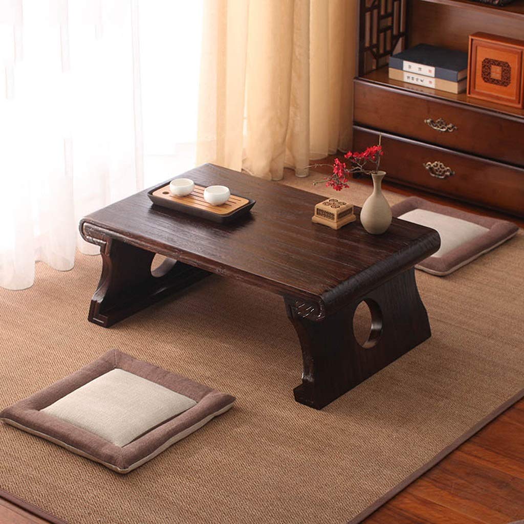Modern Paulownia Wood End Table - Minimalist Coffee & Side Table, Low Tatami Platform for Balcony, Bay Window, and Living Room | Eco-Friendly, Lightweight, and Durable Home Decor
