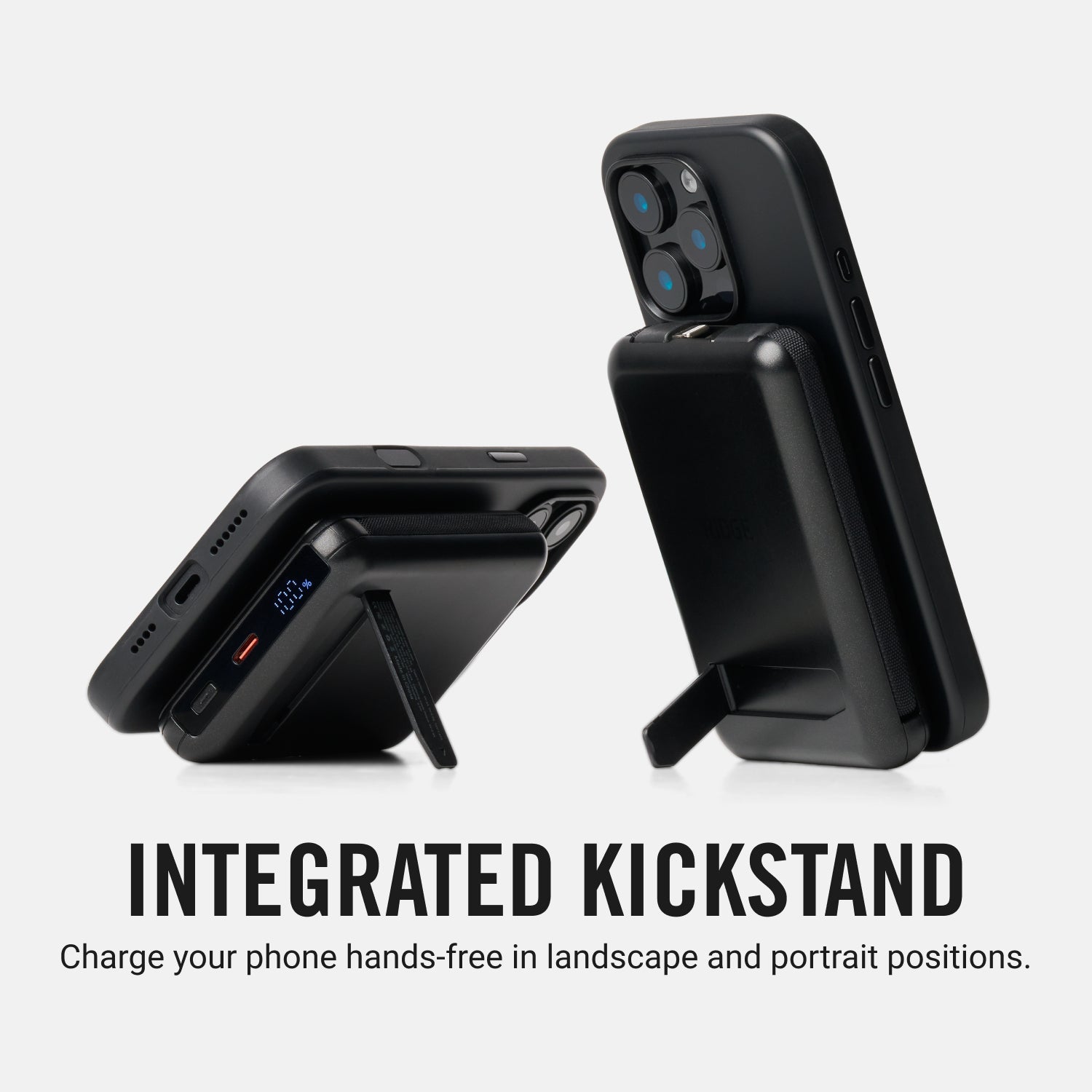 Premium iPhone 16 Pro Charging Kit - Fast Wireless Charger with Midnight Black Leather Case | Perfect for Home, Office & Travel Accessories