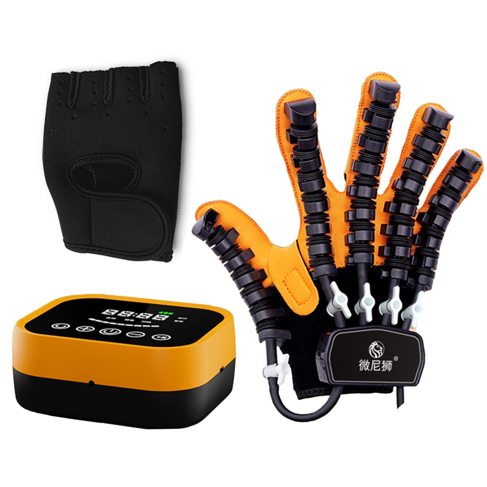 Hand Rehabilitation Gloves for Stroke & Hemiplegia - Soft Exoskeleton Robot with Electro-Pneumatic Therapy - Passive Finger Exercise Equipment for Home & Clinical Use