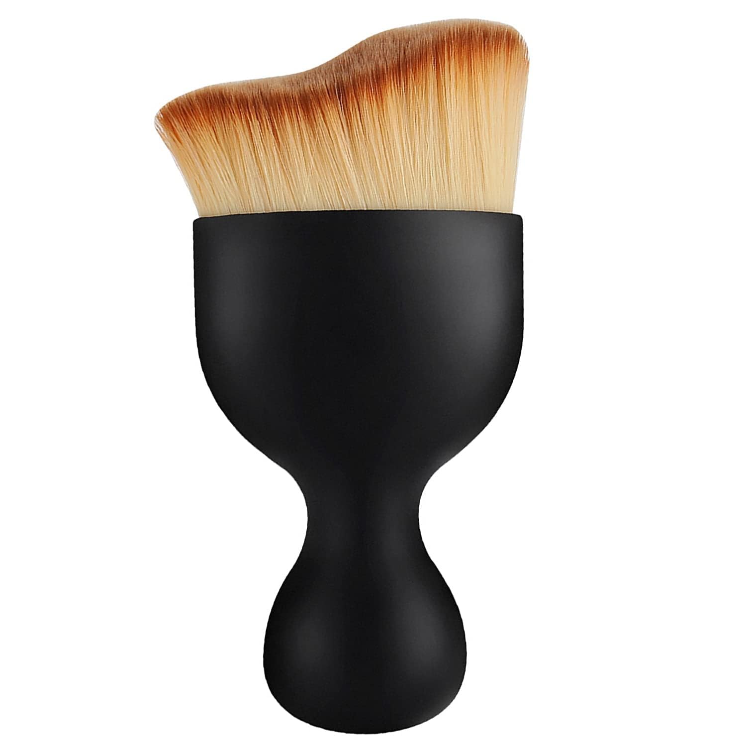 Getmecraft Angled Kabuki Makeup Brush - Professional Powder & Liquid Foundation Brush for Flawless Coverage | Perfect for Everyday Makeup & On-the-Go Touchups