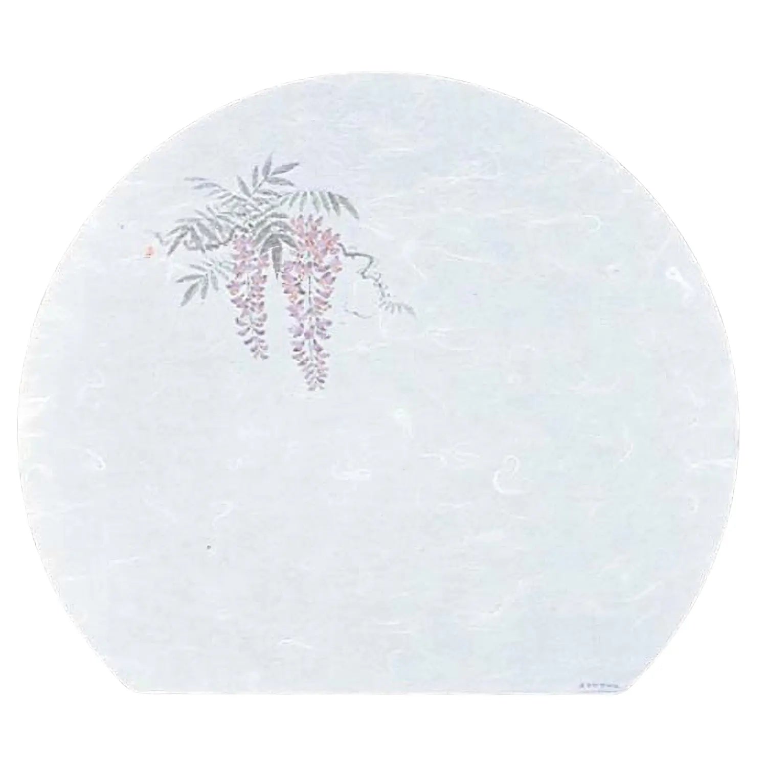 Artec Washi Paper Half Moon Placemat - Japanese Wisteria Design (100-Piece Set) for Elegant Dining, Tea Ceremonies & Home Decor