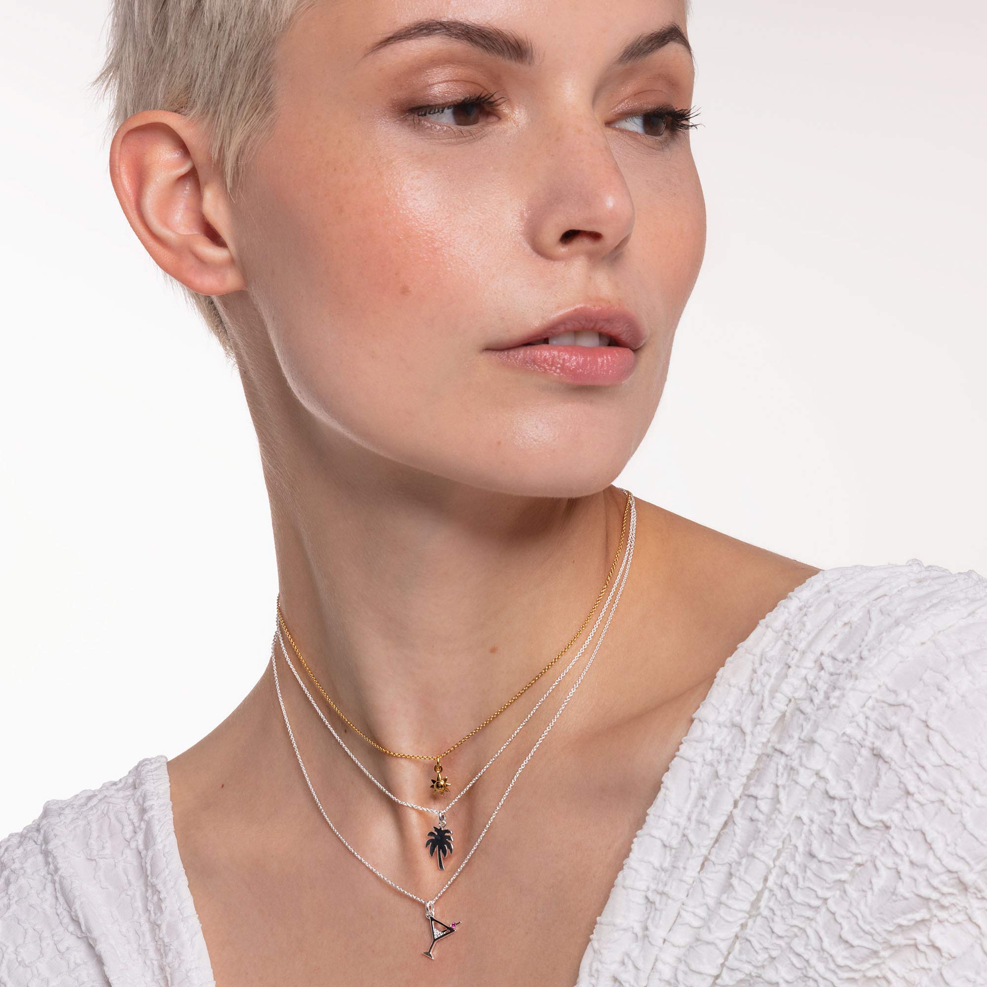 Thomas Sabo Elegant Symbol Necklace for Women - Sterling Silver Pendant Necklace, Perfect for Gifts, Anniversaries, and Everyday Wear