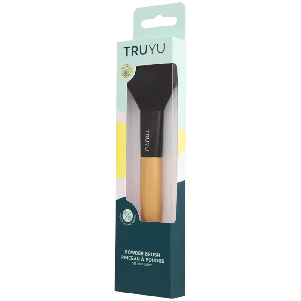 Premium Qvs Powder Brush - Soft & Fluffy Makeup Brush for Loose & Pressed Powder, Foundation & Blending - Perfect for Everyday Makeup & Professional Use
