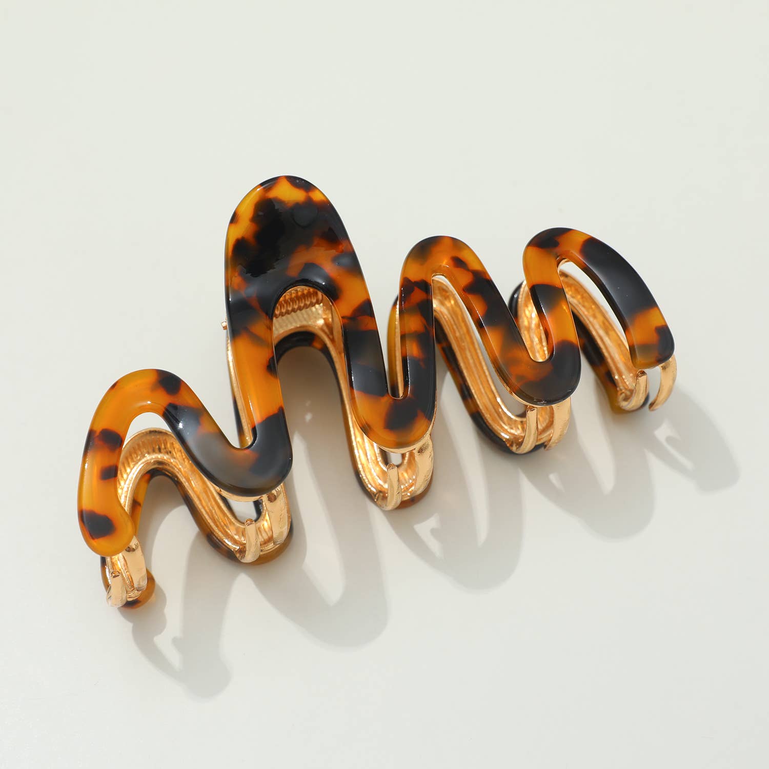 Willow Large Squiggle Metal Claw Clip - Hair Claw Clips for Women, Strong Hold Hair Clips for Thick Hair, Boho Hair Accessories for Beach, Party & Everyday Use